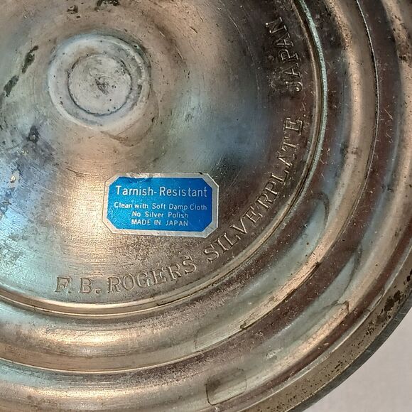 FB Rogers Silverplate Candle Stick Holder Renaissance Cottagecore Rustic Farm - Picture 6 of 11